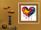 Paint Splash Heart Digital Art Print 2