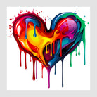 Paint Splash Heart Digital Art Print 1