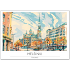 Serene Helsinki Cityscape - Finland Architecture Art Print