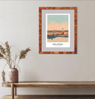 Tranquil Helsinki Cityscape Art Print - Serene Scandinavian Architecture and Coastal Beauty