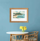 Honolulu Beachfront - Hawaii Island Art Print