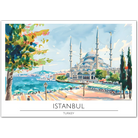 Stunning Blue Mosque - Istanbul Cityscape Art Print