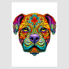 Ornate Paint Design Dog Art Print 1