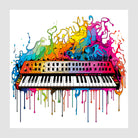 Dramatic Paint Splash Keyboard Art Print 1