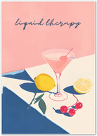 Liquid Therapy Martini Art Print