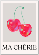 Ma Chérie Cherry Illustration – French Chic Art Print