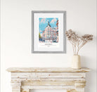 Madrid Cityscape Art Print - Iconic Spanish Architecture and Urban Vibes