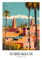 Marrakech Art Print With Golden Architecture 3