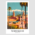 Marrakech Art Print With Golden Architecture 1