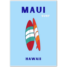 Maui Surfboard Beach Art Print