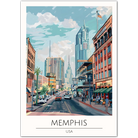 Memphis Art Print - Dynamic City Views of Tennessee’s Cultural Hub