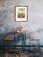 Mexico City Art Print With Bold Florals And Vibrant Skyline 2