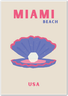 Miami Beach Pearl Coastal Art Print