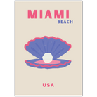 Miami Beach Pearl Coastal Art Print