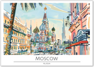 Majestic St. Basil's Cathedral - Moscow Cityscape Art Print