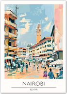 Nairobi Art Print - Urban Life in Kenya’s Vibrant Capital