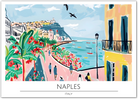 Charming Naples Coastline - Italy Coastal Art Print