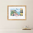 Charming Naples Coastline - Italy Coastal Art Print