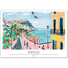 Charming Naples Coastline - Italy Coastal Art Print