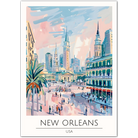 New Orleans Art Print - Lively Views of the French Quarter