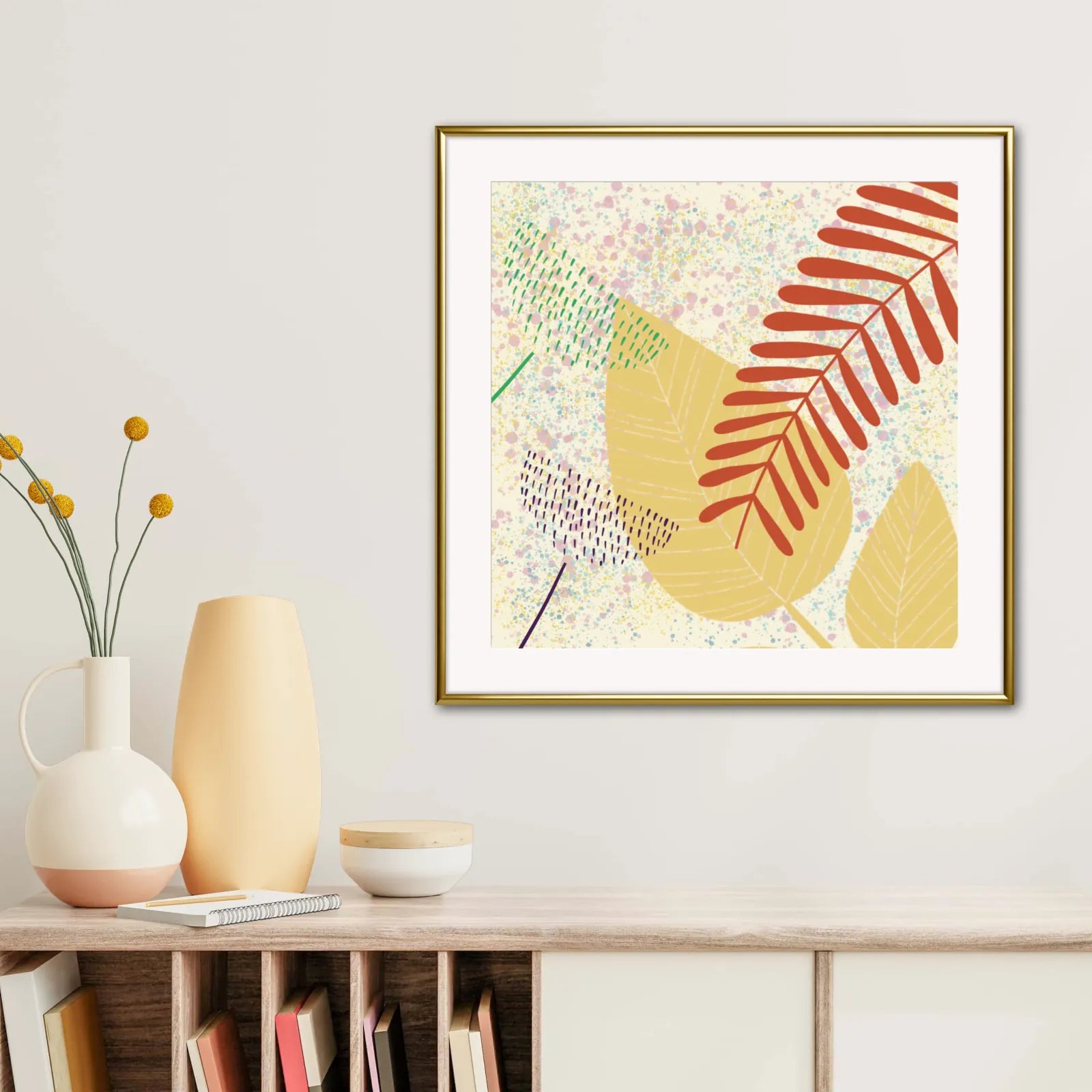 New Ferns Abstract Wall Hanging