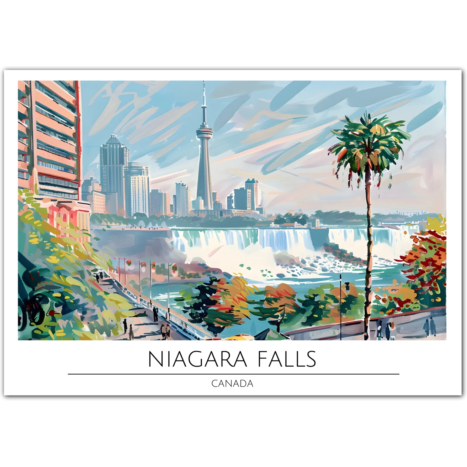 Majestic Niagara Falls - Canada Natural Wonder Art Print