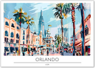 Orlando Cityscape - Florida Urban Art Print