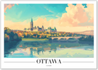 Ottawa Canada Art Print with Parliament Hill