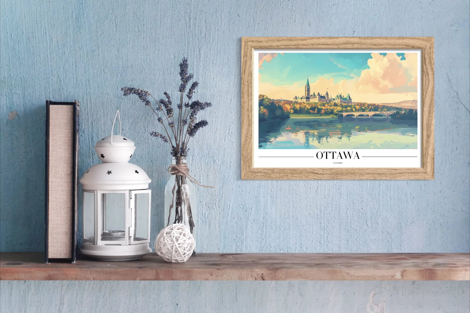 Ottawa Canada Art Print with Parliament Hill