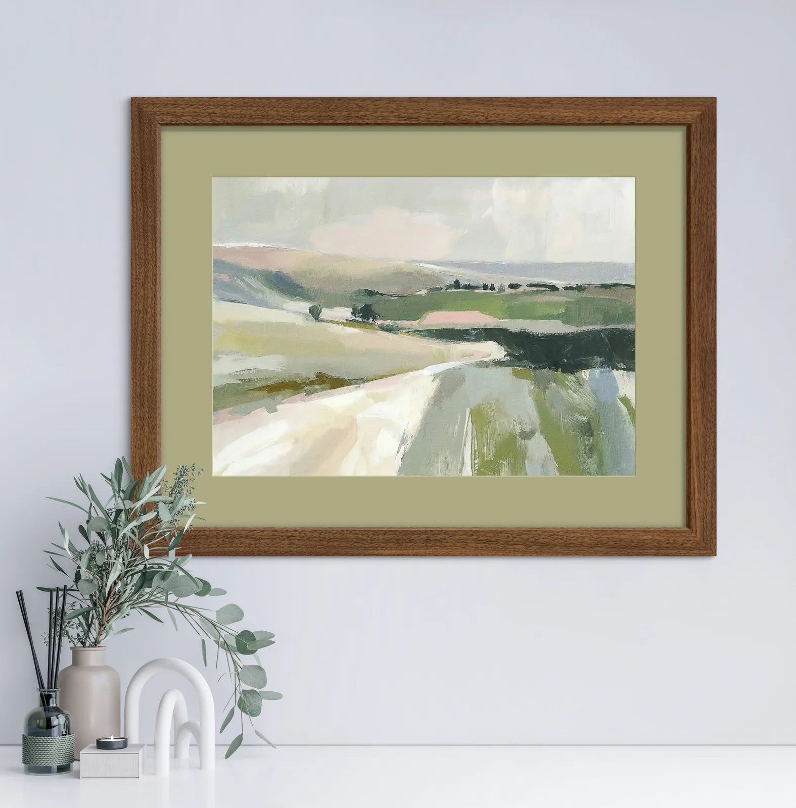 Afternoon Drift – Gentle Hills in Sun-Faded Tones