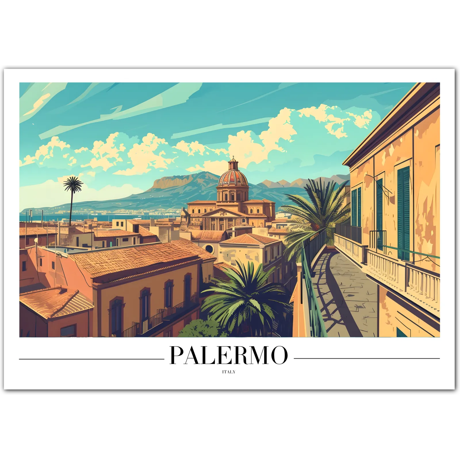 Palermo Italy Art Print