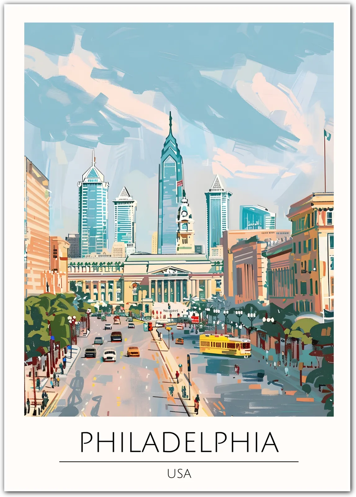 Philadelphia USA Art Print