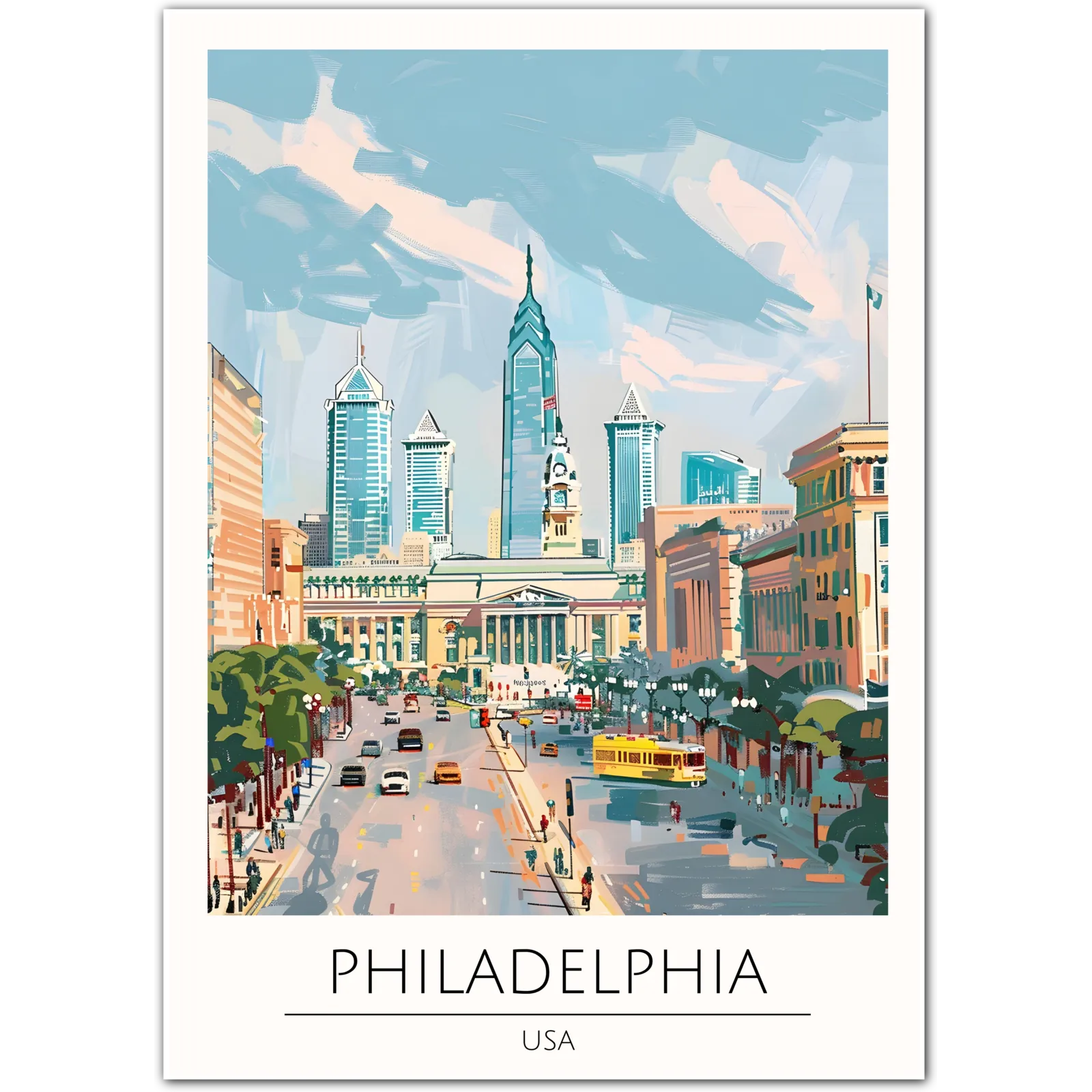 Philadelphia USA Art Print