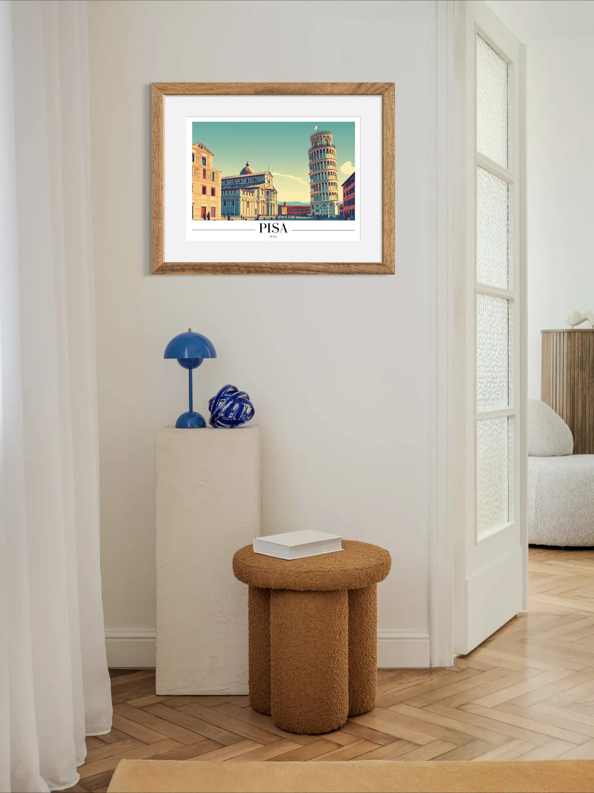 Pisa Italy Art Print with Leaning Tower