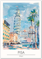 Pisa Italy Art Print – Leaning Tower of Pisa