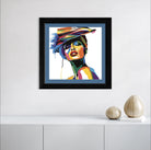 Elegant Lady In Designer Hat Art Print 2