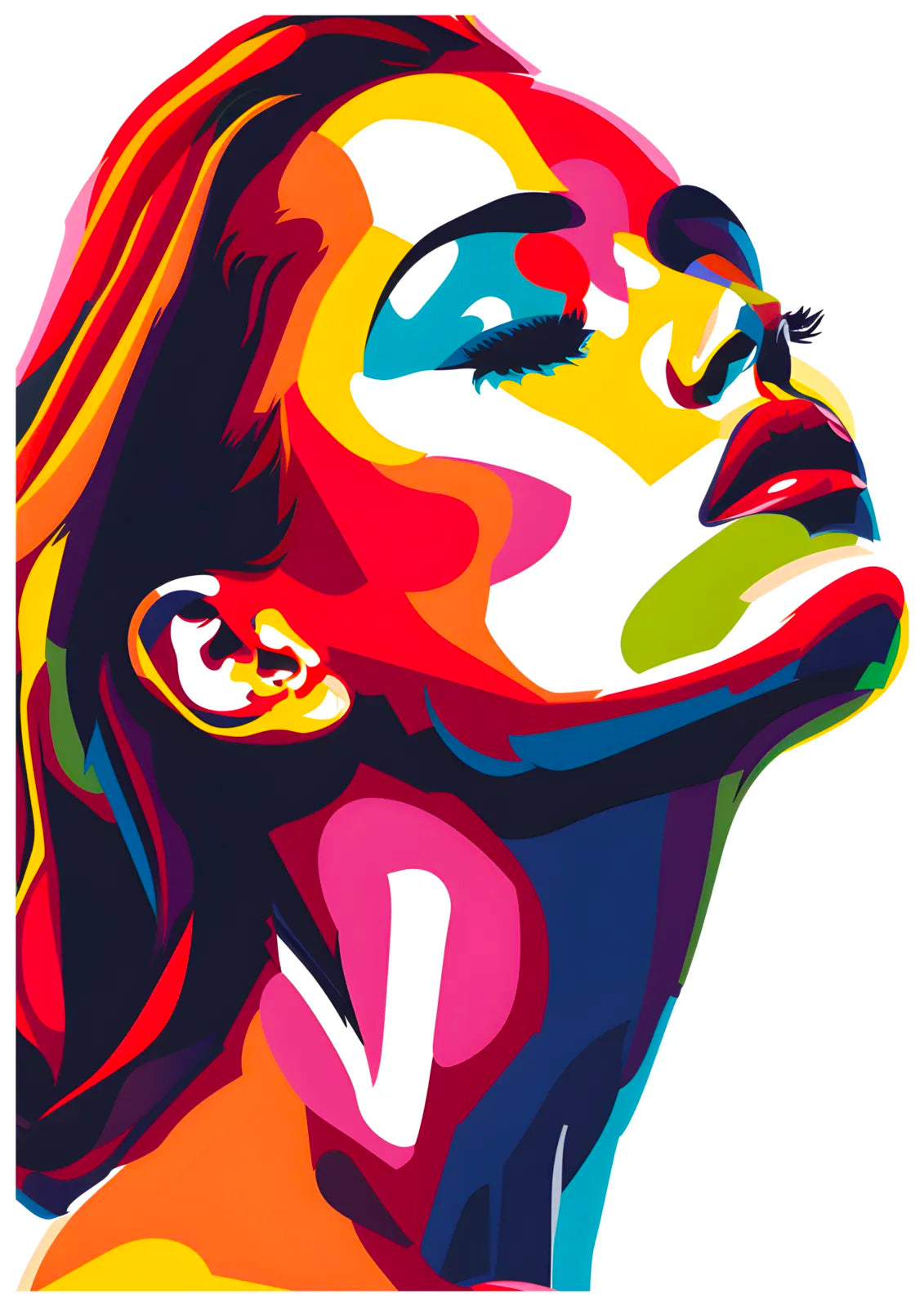 Long Lashes Sexy Pose Pop Art Print 3