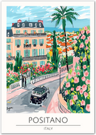 Positano Italy Art Print – Scenic Amalfi Coast