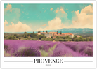 Provence France Art Print with Lavender Fields