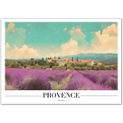 Provence France Art Print with Lavender Fields