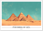 Pyramids of Giza Egypt Art Print