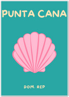 Punta Cana Seashell Tropical Paradise Art Print