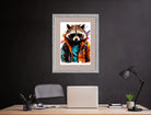 Cool Dude Racoon In Paint Splash Art Design 2