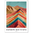 The Colourful Rainbow Mountains of Peru: A Natural Wonder Art Print