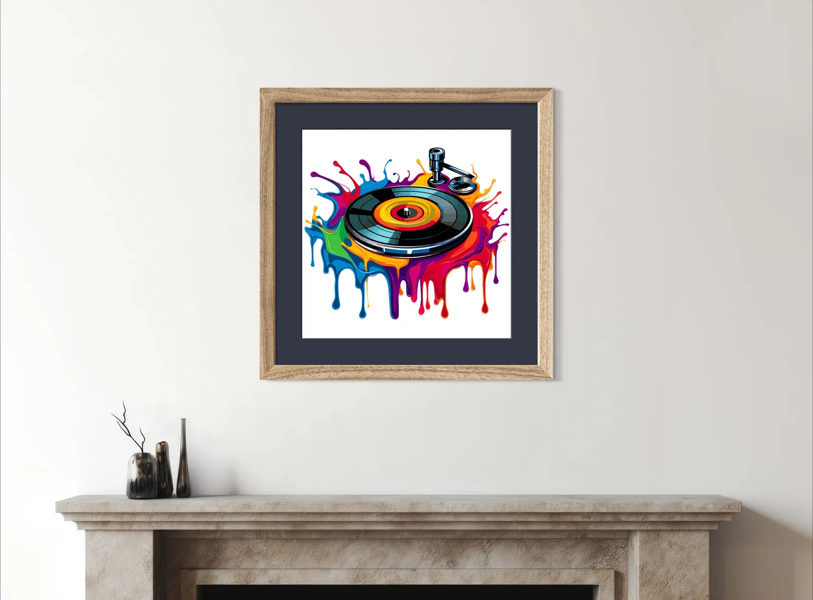 Splashes Colours Spinning LP Art Print 2