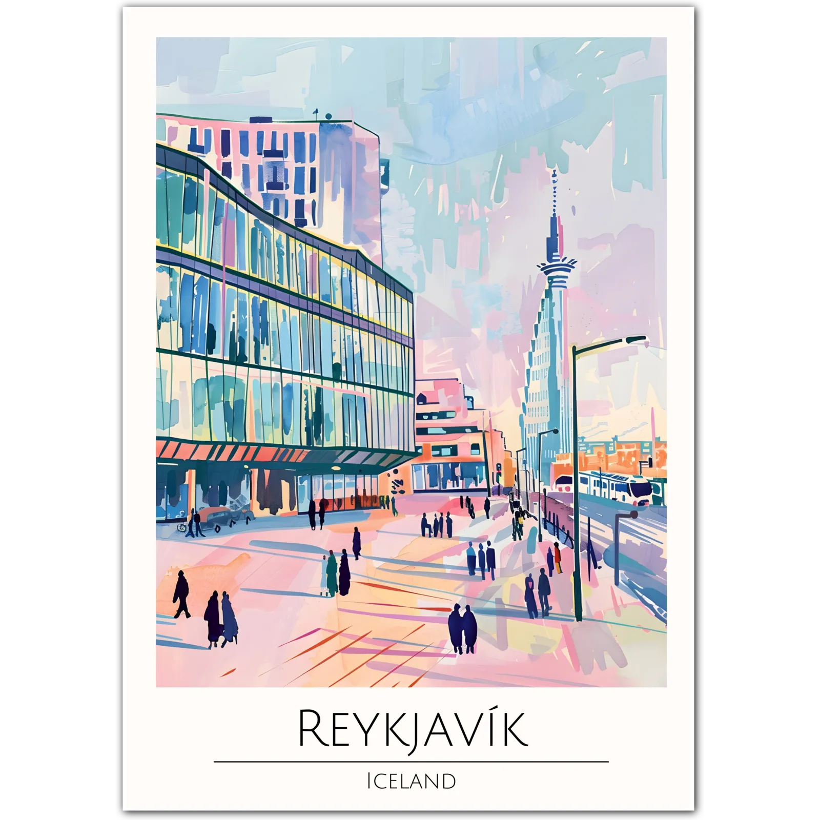 Reykjavik Iceland Art Print – Modern Nordic City