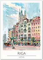 Riga Latvia Art Print – Charming Cityscape