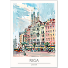 Riga Latvia Art Print – Charming Cityscape