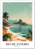 Tropical Rio de Janeiro: Iconic Beaches and Sugarloaf Mountain Art Print