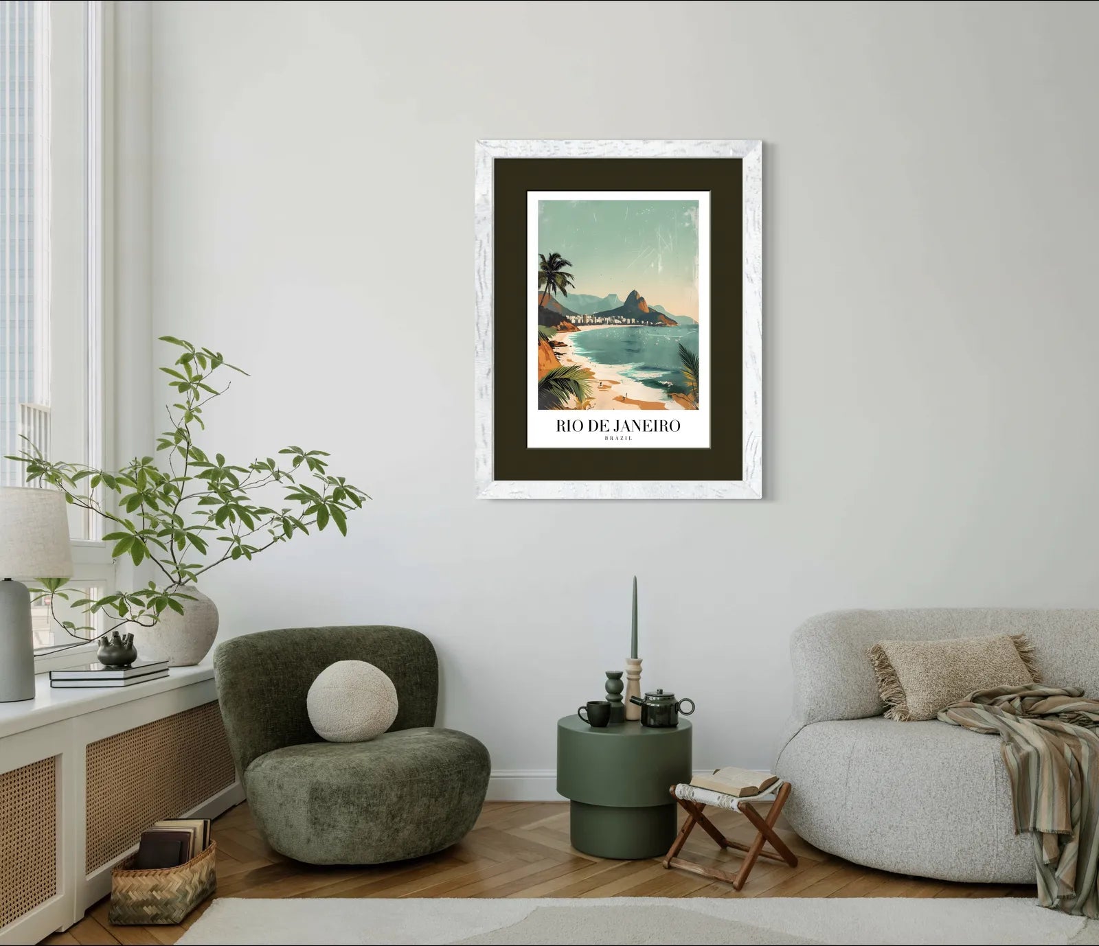 Tropical Rio de Janeiro: Iconic Beaches and Sugarloaf Mountain Art Print